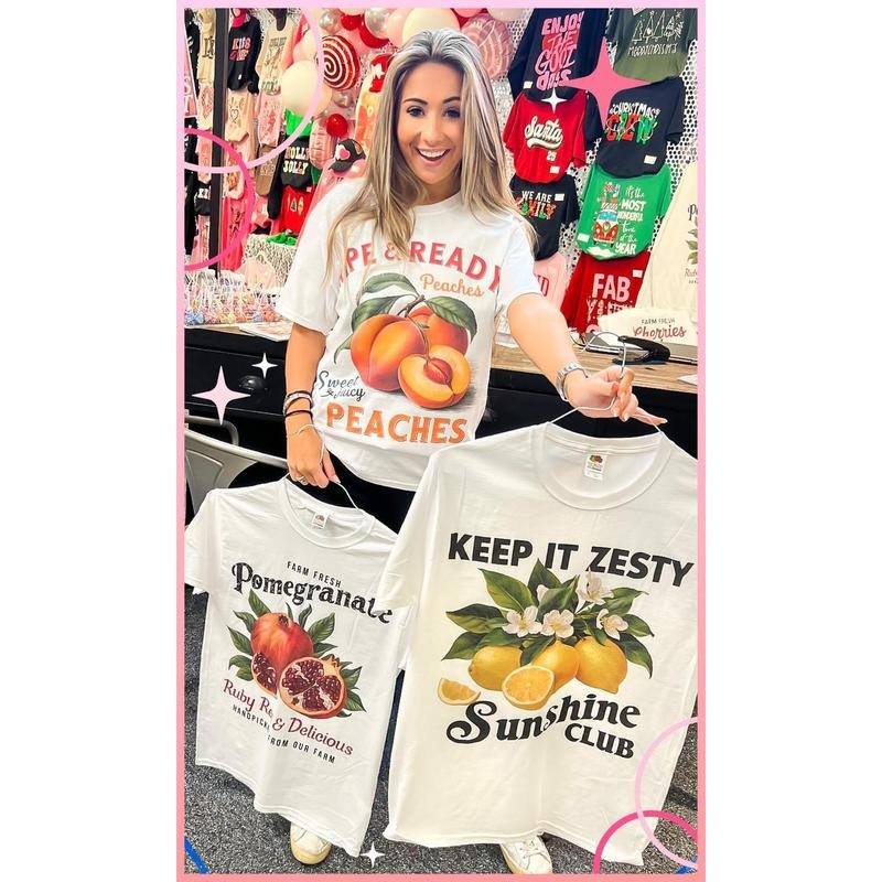 Vintage Fruit Graphic T-Shirt Hoodie, Sweatshirt | TeeBloomCo.com