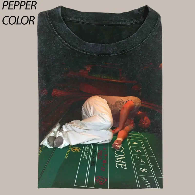 Vintage Hangover Playing Poker Graphic Unisex T-shirt, Funny Casino Tee, Valentine's Day For Him, Valentine's Gift For...