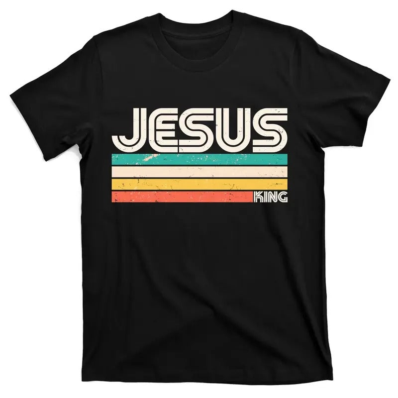 Vintage Jesus King T-Shirt Cotton Menswear Hoodie, Sweatshirt | TeeBloomCo.com