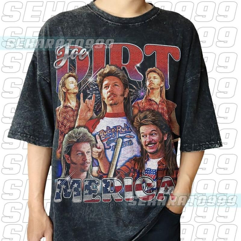Vintage Joe Dirt Merica Vintage T-shirt, Unisex Shirt, Retro Design, 4th Of July Gift Trending Funny Quote Shirt Hoodie,...