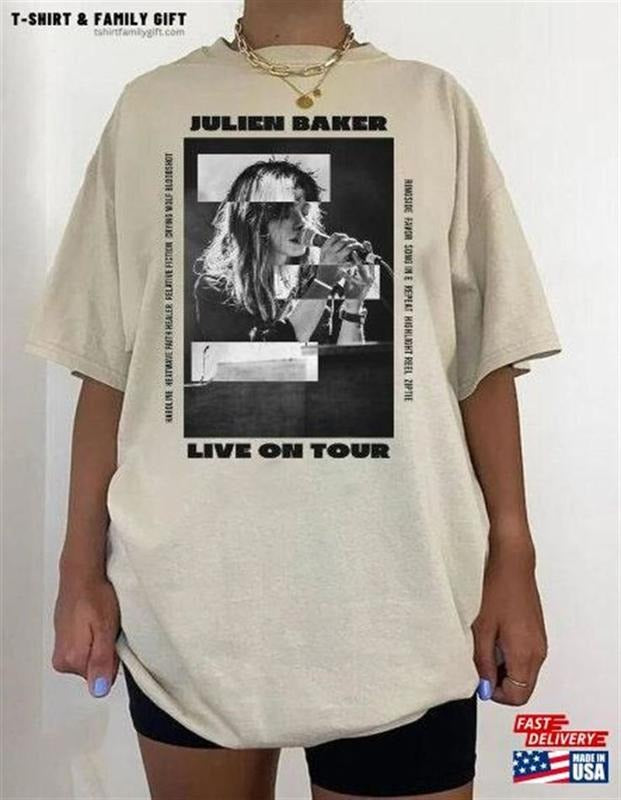 Vintage Julien Baker T-Shirt, Live On Tour Rock Music Gift Hoodie, Sweatshirt | TeeBloomCo.com
