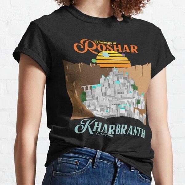 Vintage Kharbranth Shirt, Stormlight Archive Tee Shirt,  Wonders Of Roshar Shirt, Fantasy Book Shirt, Fantasy Reader...
