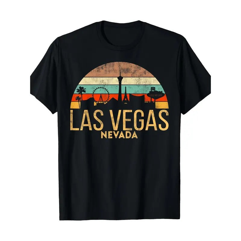 Vintage LAS VEGAS Souvenir Holiday Tshirt Gift Nevada City T-Shirt Made in USA Hoodie, Sweatshirt | TeeBloomCo.com