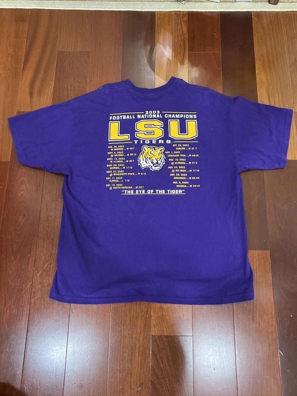 Vintage LSU Football 2003 National Champions Unisex T-shirt Sweatshirt Hoodie15 Hoodie | TeeBloomCo.com