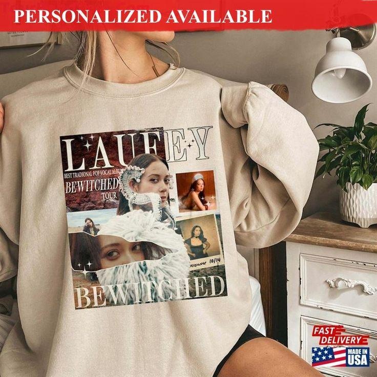 Vintage Laufey The Bewitched Tour 2024 Sweatshirt Classic T-Shirts, Hoodie | TeeBloomCo.com