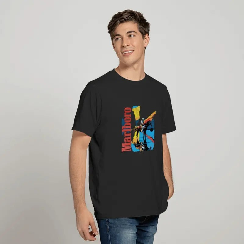 Vintage Marlboro 80s tshirt Marlboro Cowboy TShirt  T-shirt, sweater and Hoodie Sweatshirt | TeeBloomCo.com