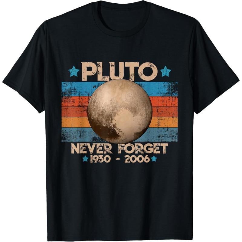 Vintage Never Forget Pluto Funny Retro Astronomy Space T-Shirt made in us Hoodie, Sweatshirt | TeeBloomCo.com