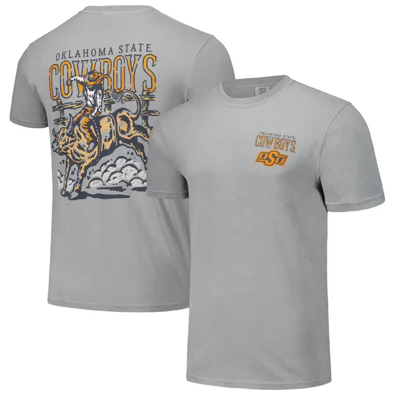 Vintage Oklahoma State Cowboys 2 Side T-Shirt, NCAA Tee, Full Color T-Shirt, Unisex T- Shirt, For Men, For Women Hoodie,...