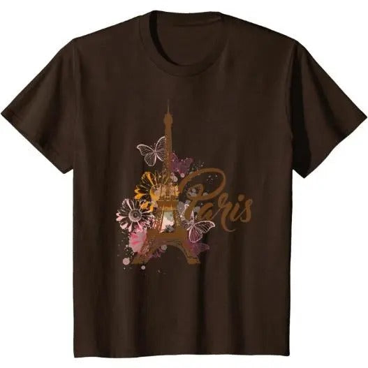 Vintage Paris Tshirt I Love Travel Wanderlust Eiffel Tower T-Shirt Made in USA Hoodie, Sweatshirt | TeeBloomCo.com