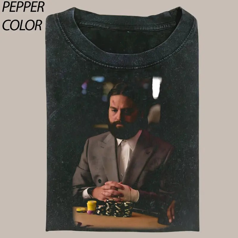 Vintage Playing Poker Graphic Unisex T-shirt, Funny Hangover Movie Tee, Valentine's Day For Him, Valentine's Gift For...