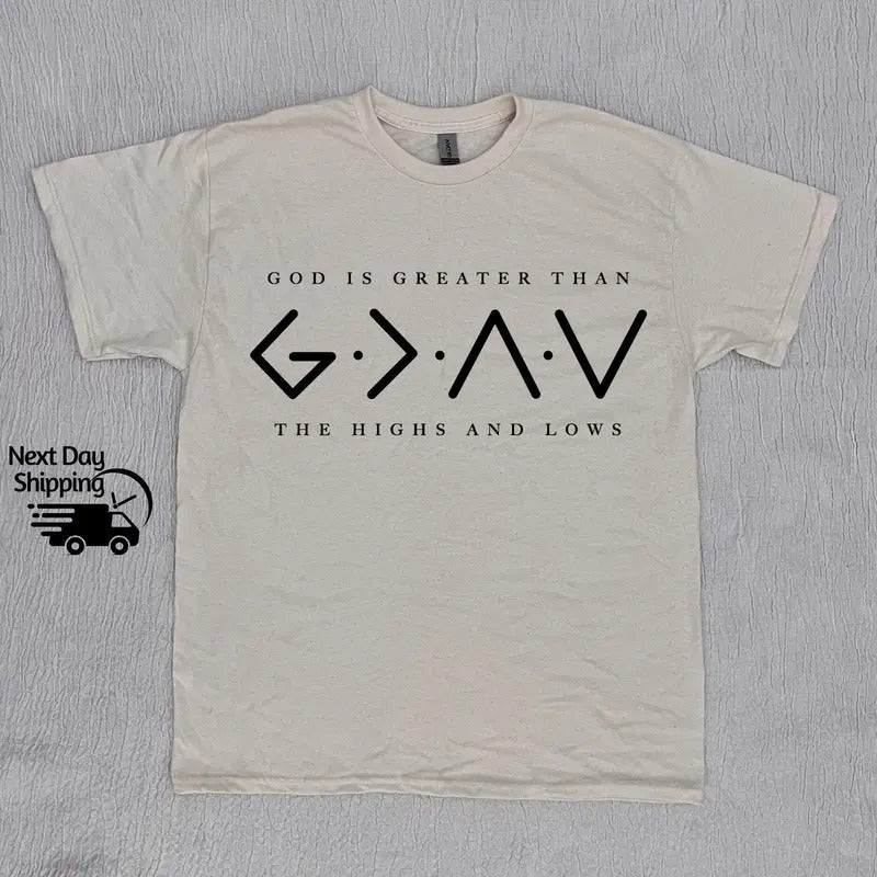 Vintage Religious Shirt God Is Greater Than Bible T-shirt Vintage Jesus 90s Shirt Washed Shirt Distressed Shirt Religious...