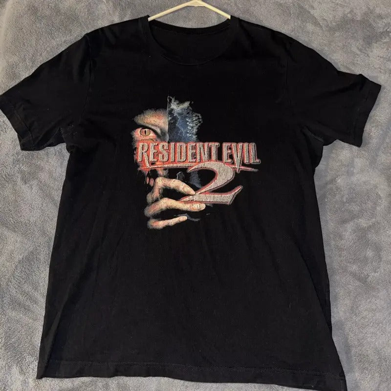 Vintage Resident Evil 2 Shirt - graphic tshirt - game unisex tee Menswear Top Hoodie, Sweatshirt | TeeBloomCo.com