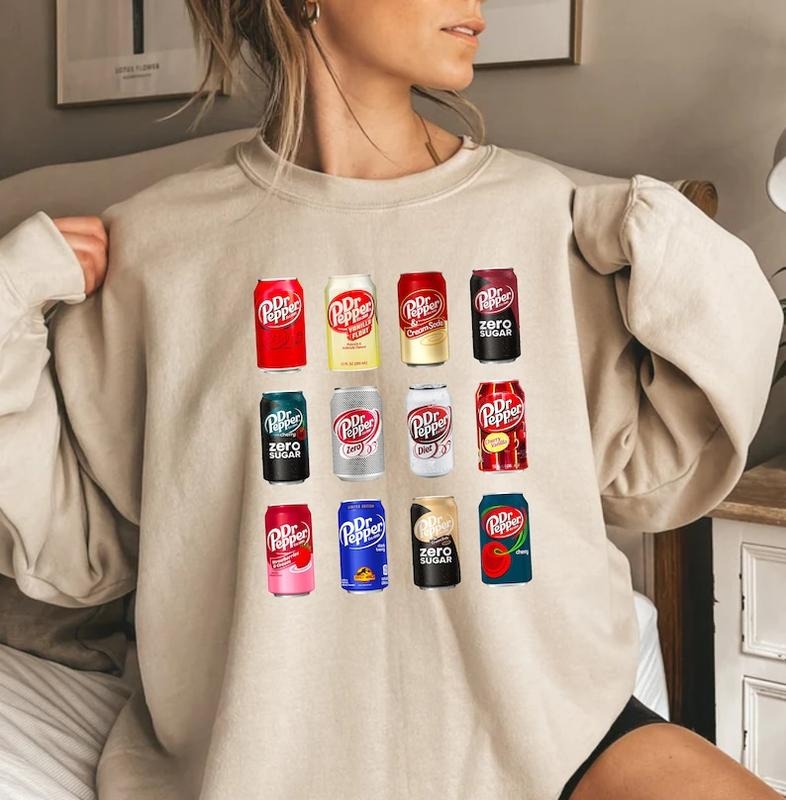 Vintage Soda Canned Sweatshirt, Soda Sweatshirt T-Shirts, Hoodie | TeeBloomCo.com