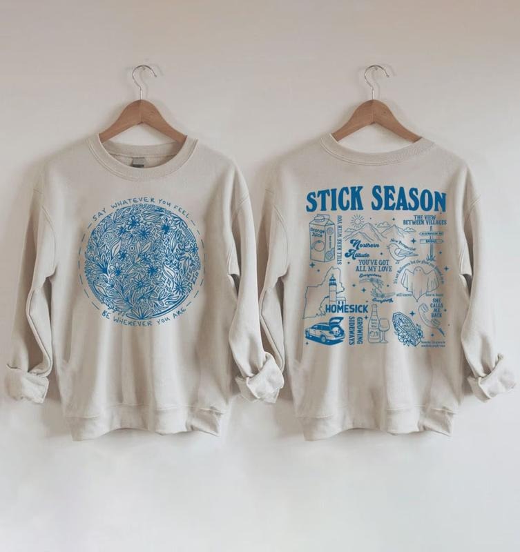 Vintage Stick Season 2023 Sweatshirt, 2 SIDES Noah Kahan Sweatshirt, Country Music Shirt, Noah Kahan Tour, Noah Kahan...