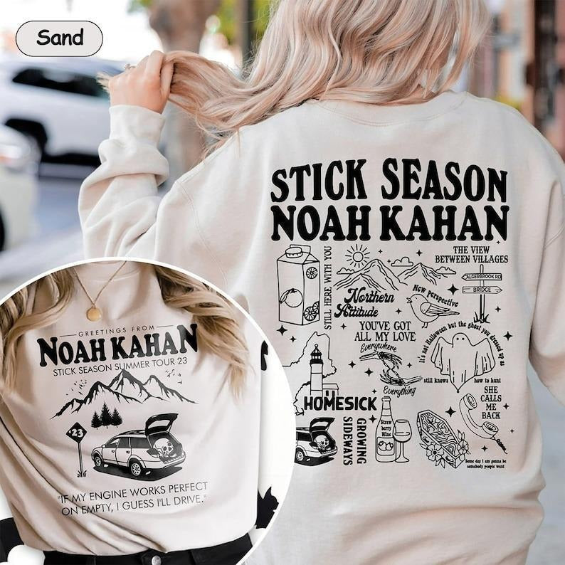 Vintage Stick Season Tour Double Side Sweatshirt T-Shirts, Hoodie | TeeBloomCo.com