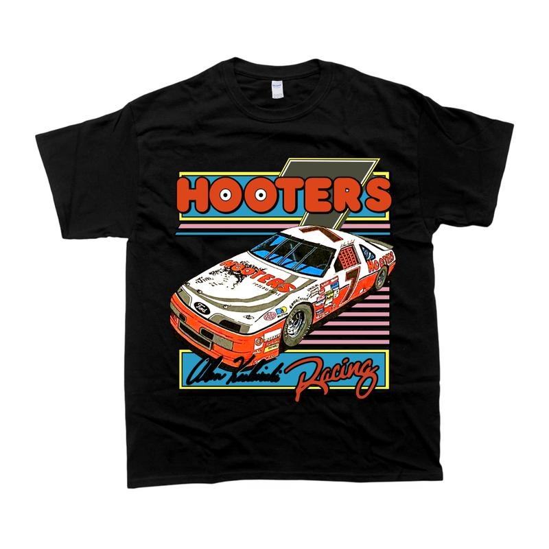Vintage Style Alan Kulwickii NASCAR Hooters Racing Tee Tshirt Casual Hoodie, Sweatshirt | TeeBloomCo.com