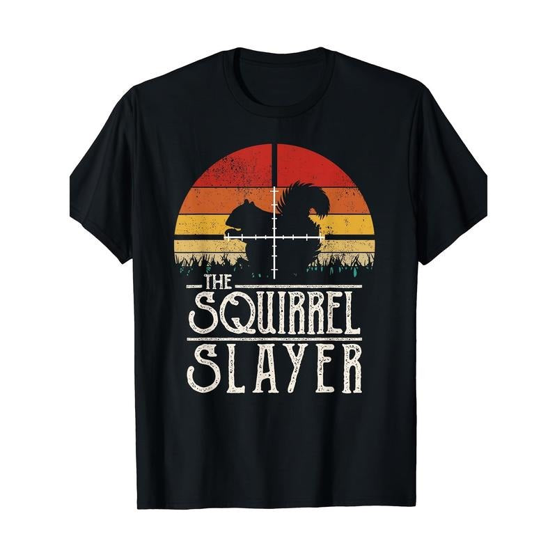 Vintage Sunset Vintage Style Squirrel Hunt Squirrel Killer T-shirt Made in USA Hoodie, Sweatshirt | TeeBloomCo.com