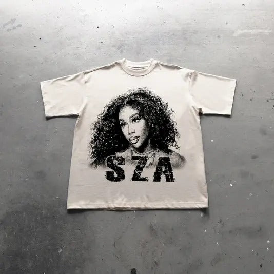Vintage Sza Graphic Print Cotton T-Shirt, Y2k Shirt, Unisex T-Shirt, Gift For Men Women Hoodie, Sweatshirt | TeeBloomCo.com