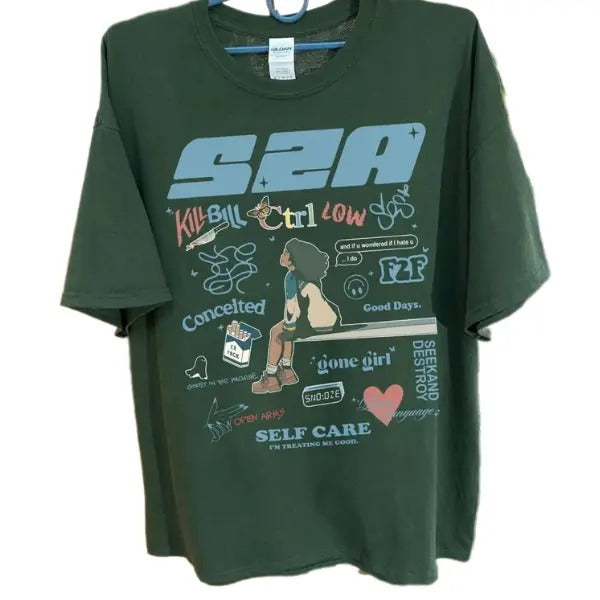 Vintage Sza SOS Shirt, Sza Good Day Cotton Unisex Shirt Hoodie, Sweatshirt | TeeBloomCo.com