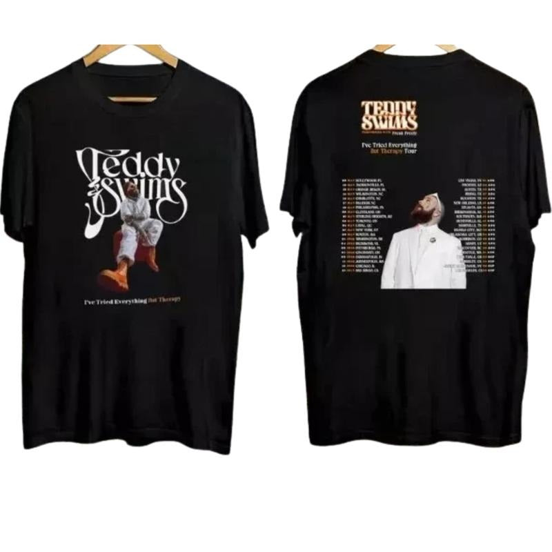 Vintage Teddy Swims 2sides Shirt, Swims 2025 T-Shirt, Music for Fan, Cotton unisex T-shirt, Crewneck, for Man, for Woman,...
