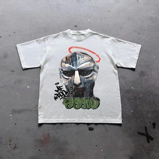 Vintage The Illest Villain Mf Doom Graphic Print Cotton T-Shirt, Y2k Shirt, Unisex T-Shirt, Gift For Men Women Hoodie,...
