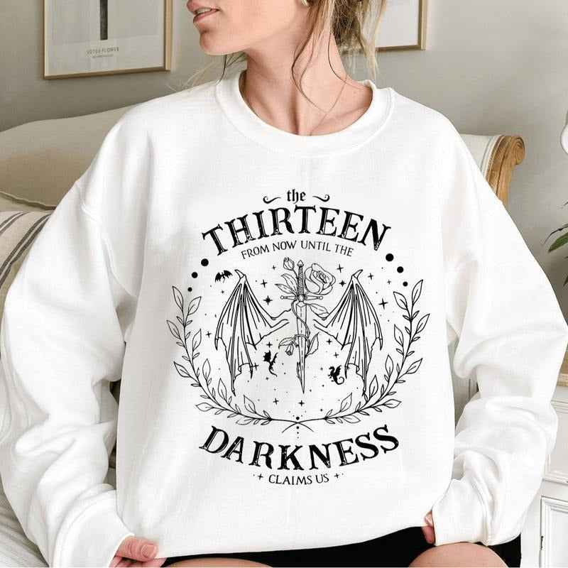 Vintage The Thirteen Throne Of Glass Shirt, From Darkness Claim Us Shirt, Fantastic Reader Shirt, Dragon Rider Shirt,...