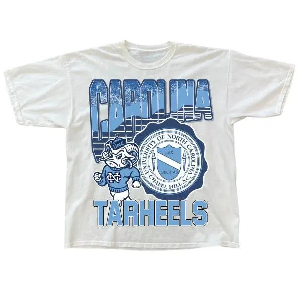 Vintage UNC Tar Heels Mascot T Shirt NCAA Final Four Love Sport T-shirt Cotton Hoodie, Sweatshirt | TeeBloomCo.com