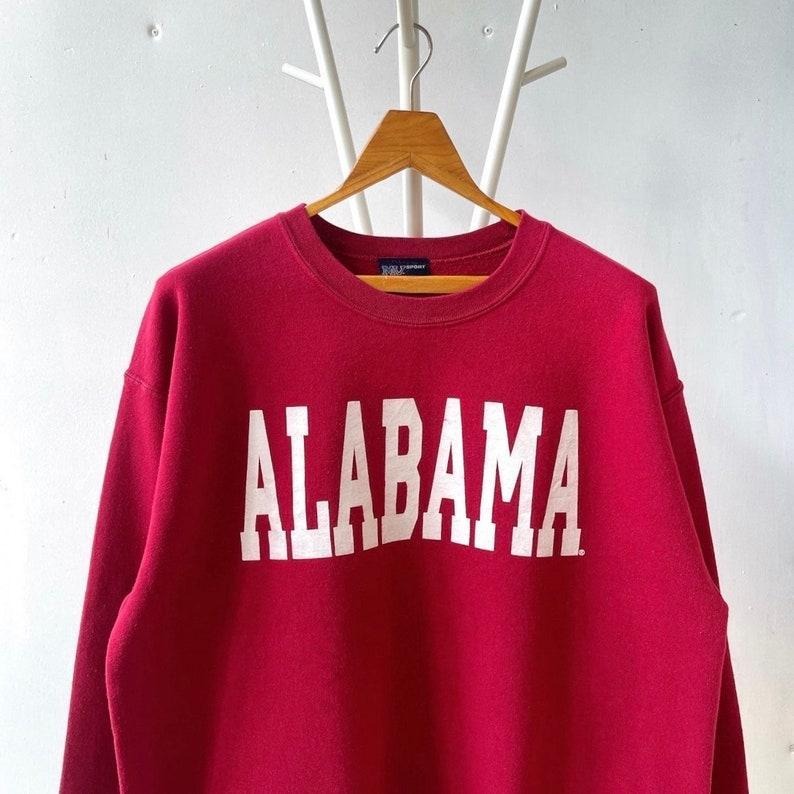 Vintage University of Alabama Sweatshirt - 100% Cotton Material - Menswear Hoodie Sweaters T-Shirts | TeeBloomCo.com