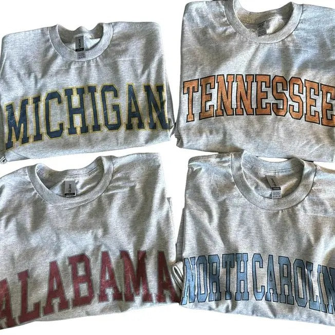 Vintage Varsity College Tee Shirt Hoodie, Sweatshirt | TeeBloomCo.com