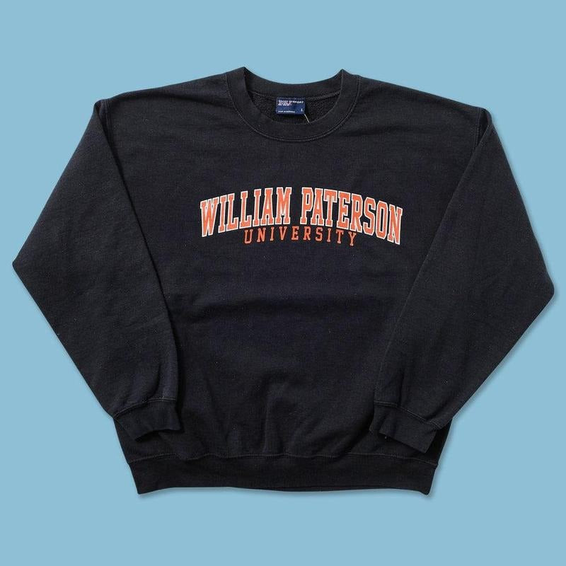 Vintage William Paterson Sweater - 100% Cotton - Men's Sweatshirt - Menswear Hoodie Tops T-Shirts | TeeBloomCo.com