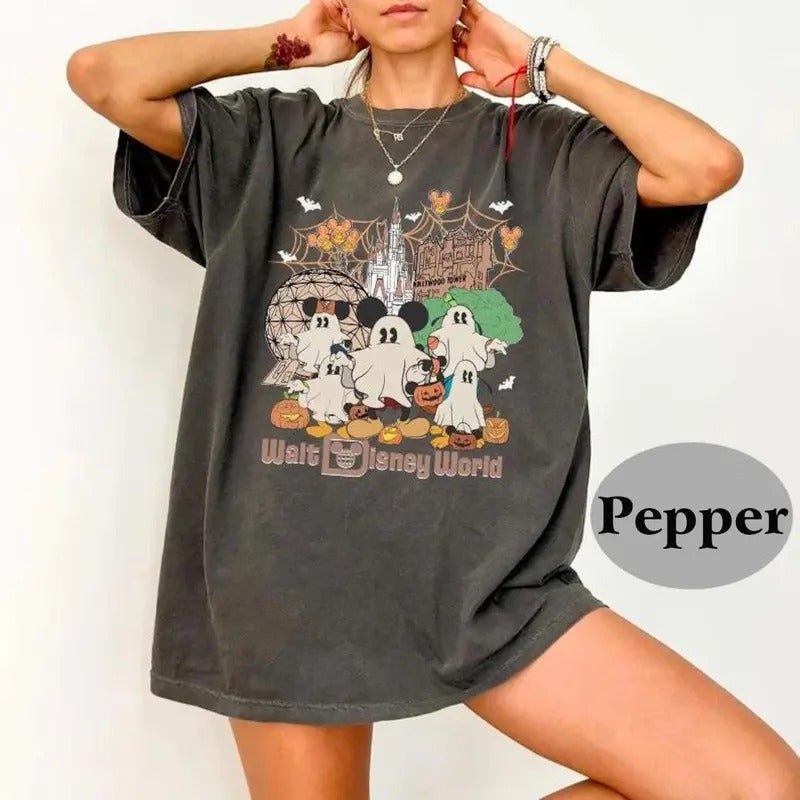 Vintage World Halloween Shirt, Halloween Shirt, Friends Ghost Shirt Hoodie, Sweatshirt | TeeBloomCo.com