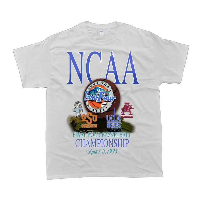 Vintage1995 NCAA Final Four Championship Tar Heels OSU UCLA Arkansas t-shirt Hoodie, Sweatshirt | TeeBloomCo.com