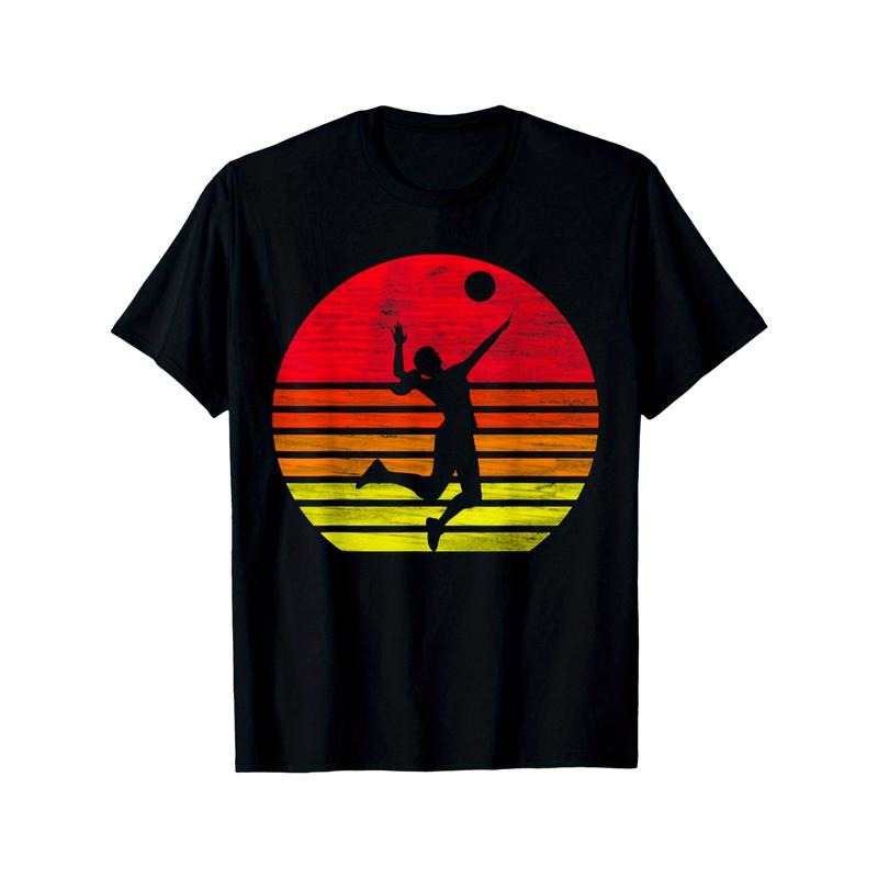 Volleyball retro volleyball player T-Shirt made in usa Hoodie, Sweatshirt | TeeBloomCo.com