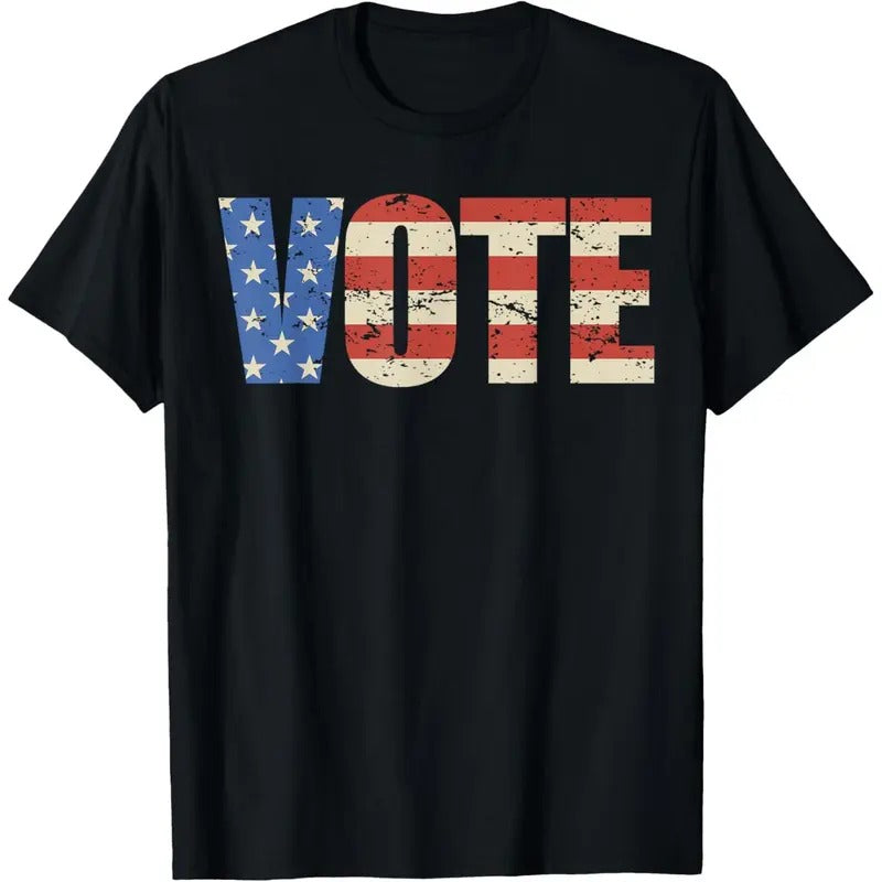 Vote American Flag T-Shirt made in usa Hoodie, Sweatshirt | TeeBloomCo.com