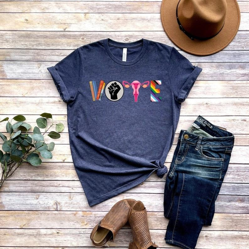 Vote Shirt, Banned Books Shirt, Reproductive Rights Tee, Political Activism Shirt, Election Tshirts, LGBTQ Shirtttt...
