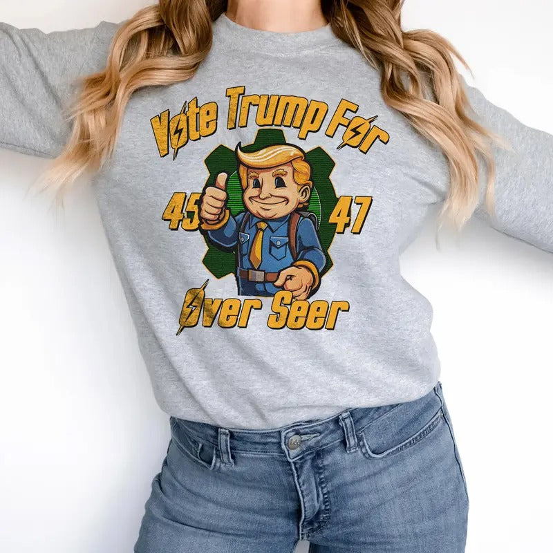 Vote Trump For Over Seer Shirt Sweatshirt Hoodie | TeeBloomCo.com