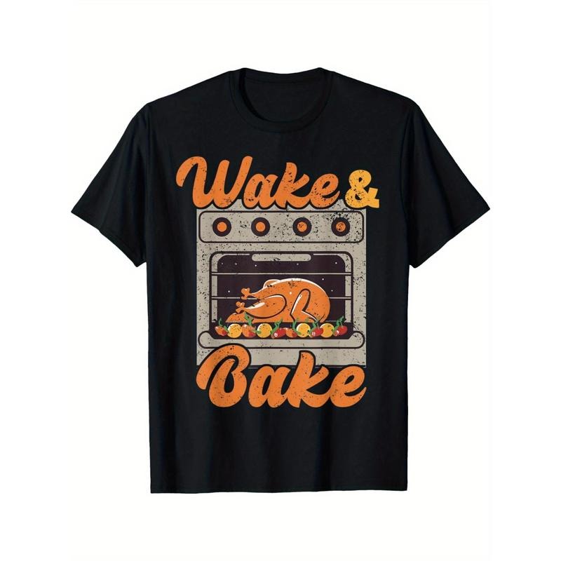 Wake Up Roast Turkey Feast Dinner Chef Funny Thanksgiving Men's T Shirt made in usa Hoodie, Sweatshirt | TeeBloomCo.com
