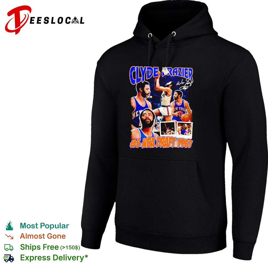 Walt Clyde Frazier New York Knicks NBA 5 NBA Draft 1967 Clyde Frazier graphic shirt