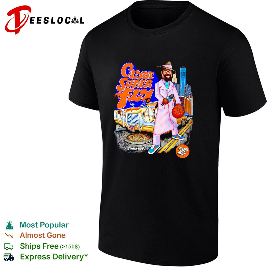 Walt Clyde Frazier New York Knicks Super Fly Clyde shirt
