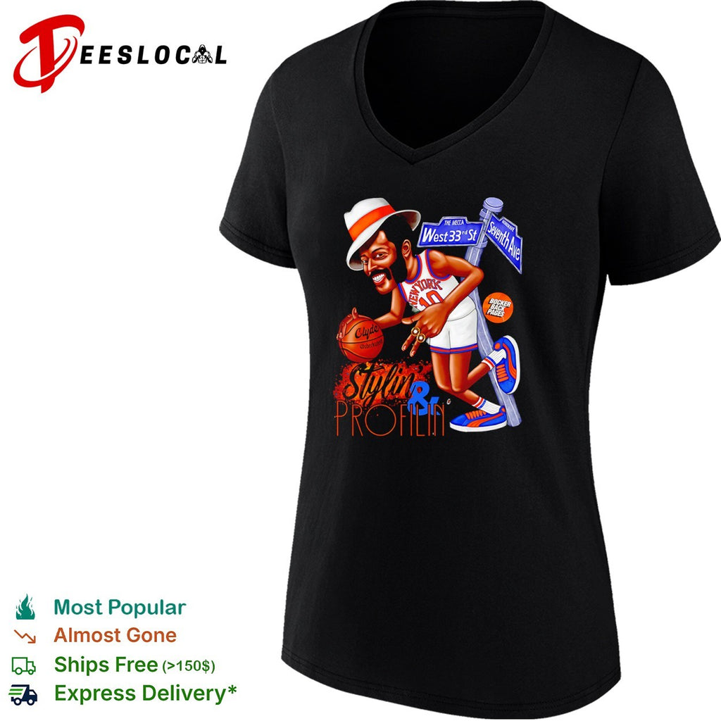 Walt Frazier New York Knicks Stylin and Profilin West shirt