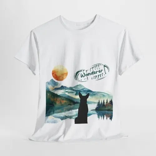 Wanderer Mountain Hiker Doglover Shirt Wanderlust Bergliebe Hiking with Dog Nature Lover Comfort Colors Unisex Cotton...