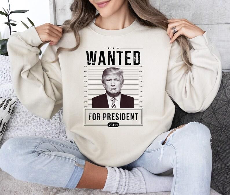 Wanted For President 2024 T-shirt Donald Trump shirt, Wanted Trump T-shirt, President Trump T-shirt, For President 2024...