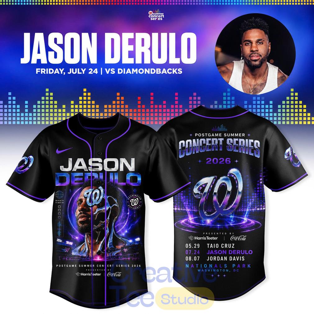 Washington Nationals x Jason Derulo Postgame Summer Concert Series Jersey