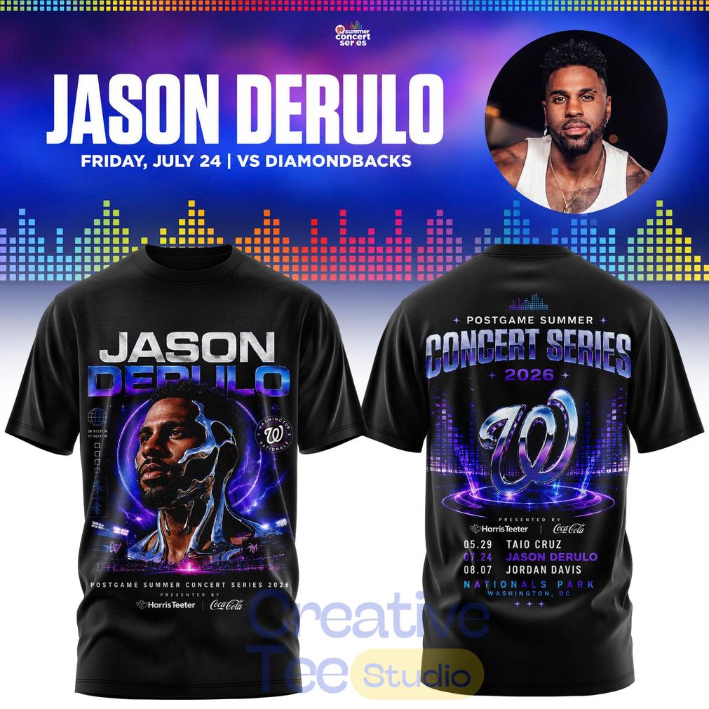 Washington Nationals x Jason Derulo Postgame Summer Concert Series T-Shirt