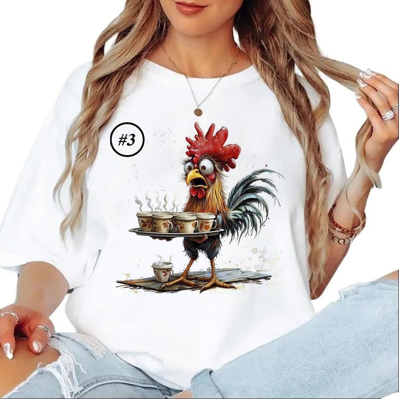 Watercolor Chicken Funny Graphics Chicken Cute Custom T-shirt Sweatshirt Hoodie Unisex 1 | TeeBloomCo.com