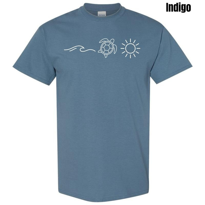 Wave Turtle Sun Gildan T-Shirt 'NLB' Hoodie, Sweatshirt | TeeBloomCo.com