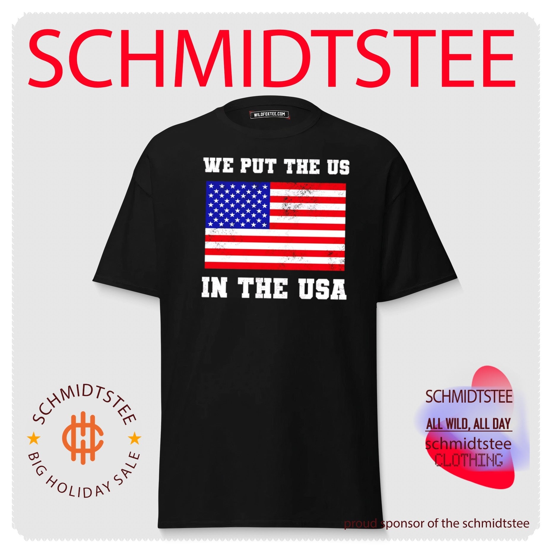 We Put the US in USA American Flag Patriotic shirt