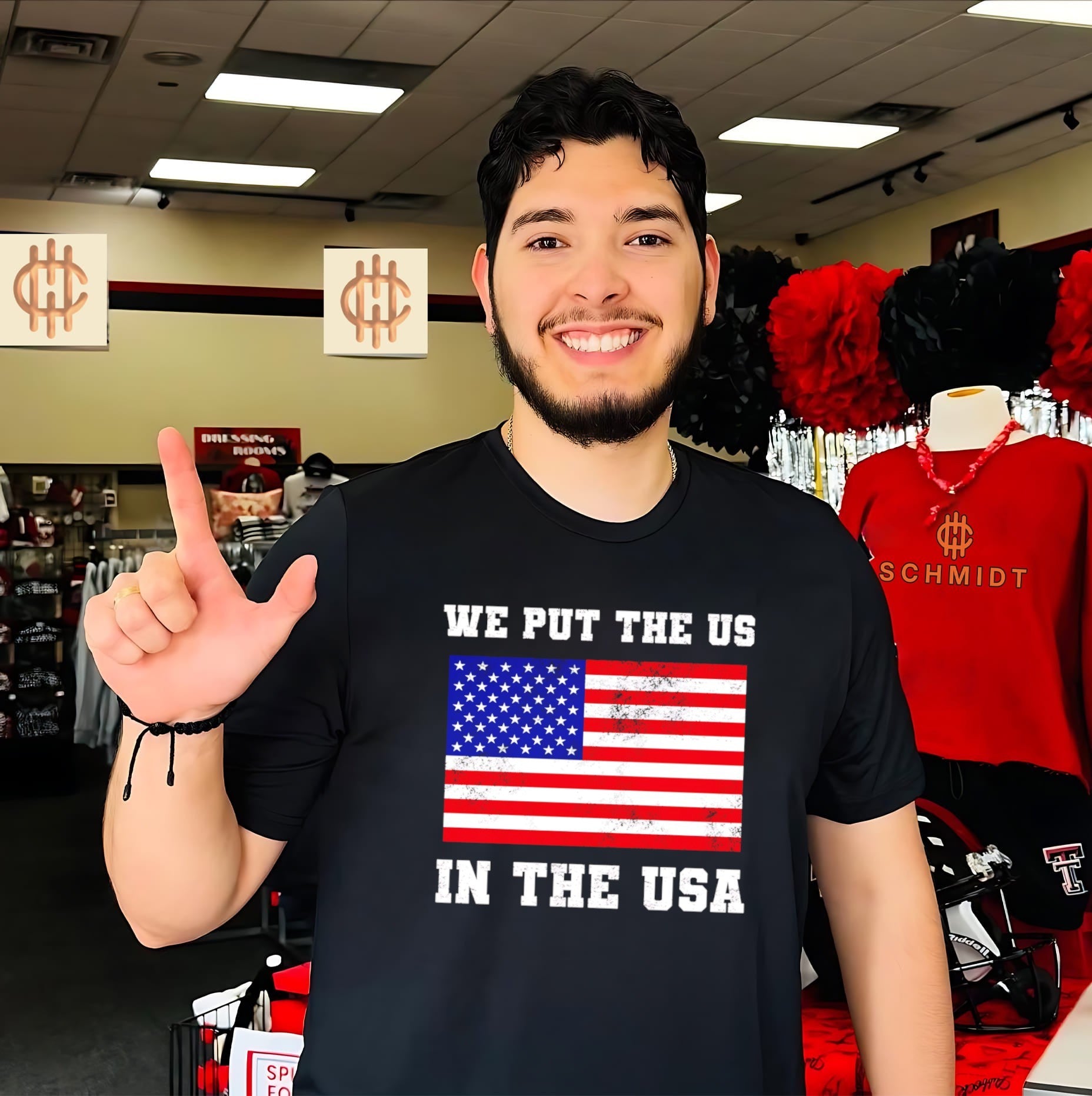 We Put the US in USA American Flag Patriotic shirt