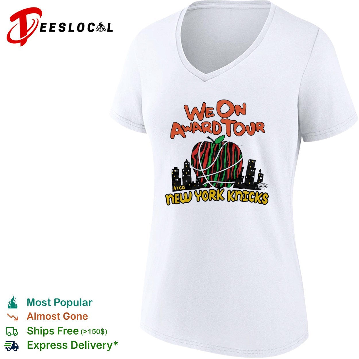 We on award tour New York Knicks A Tribe Called Quest Apple Basketball City shirt