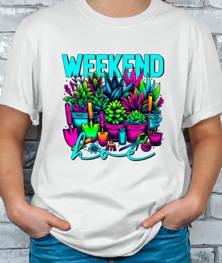 Weekend Hoe Gardening T-shirt Top Womenswear Hoodie, Sweatshirt | TeeBloomCo.com